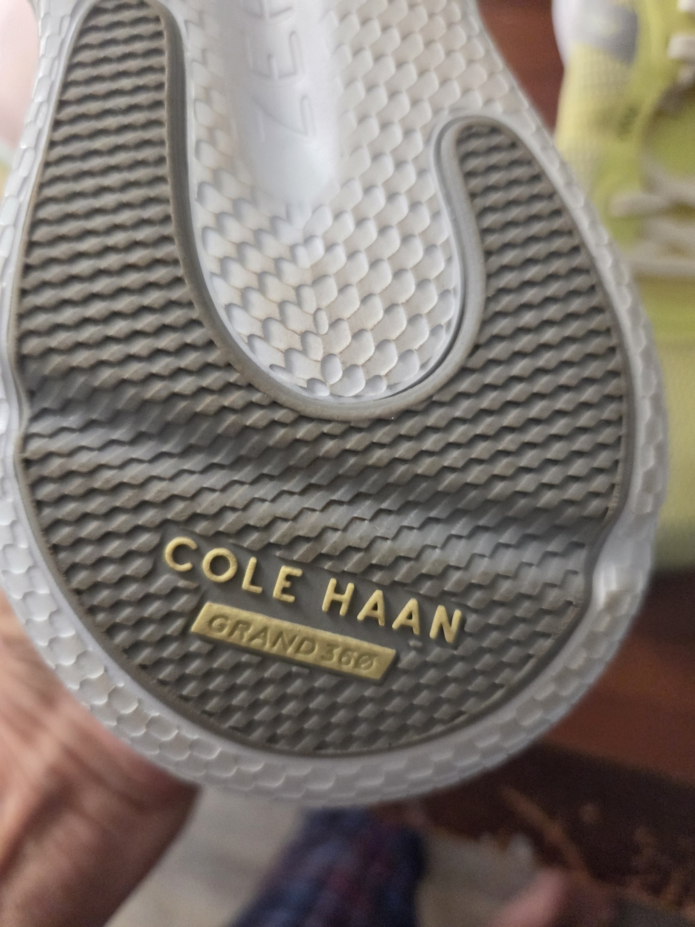 Cole Haan Pale Yellow Mesh Grand shoes - Picture 4 of 5